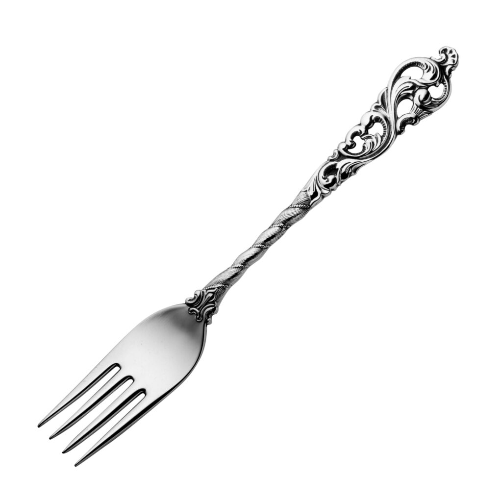 Dobbel Rokokko spisegaffel 17,8 cm