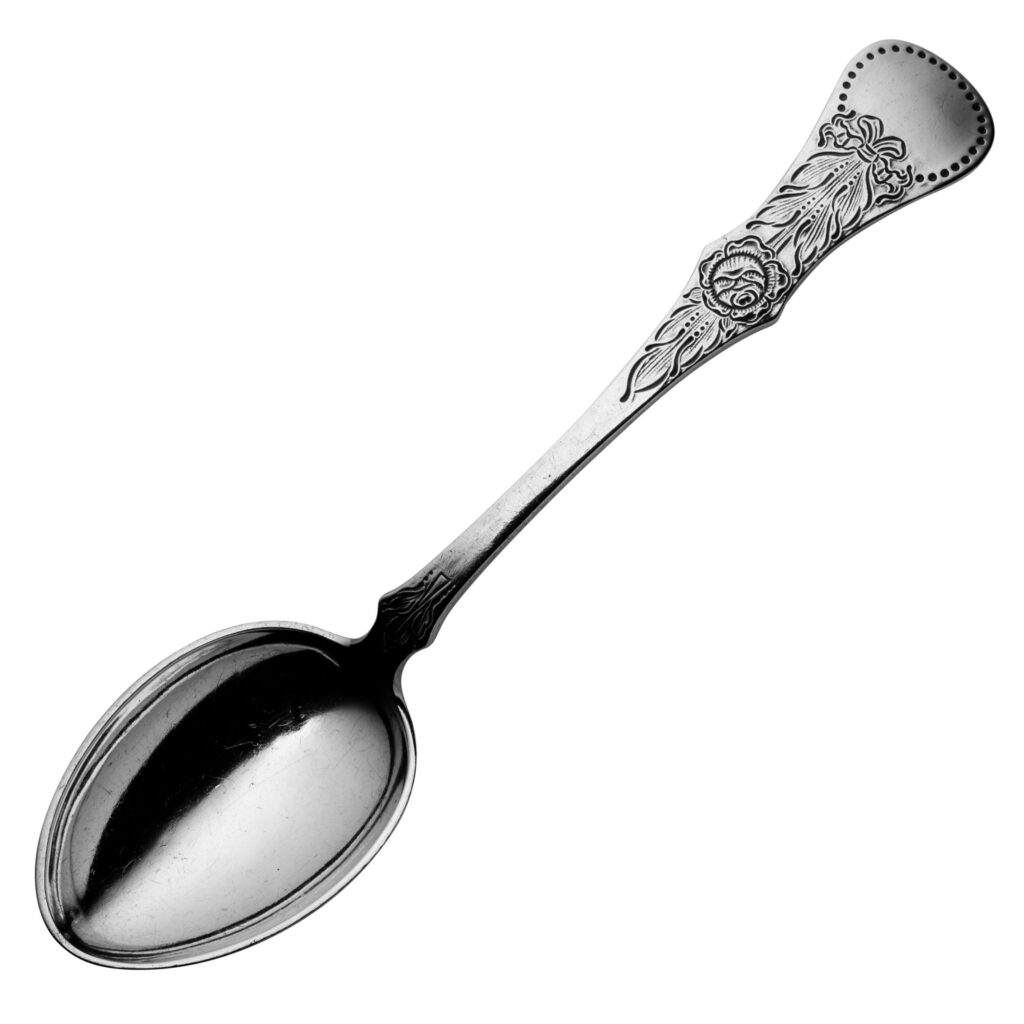 Gammel Flat Rose spiseskje 19,1 cm