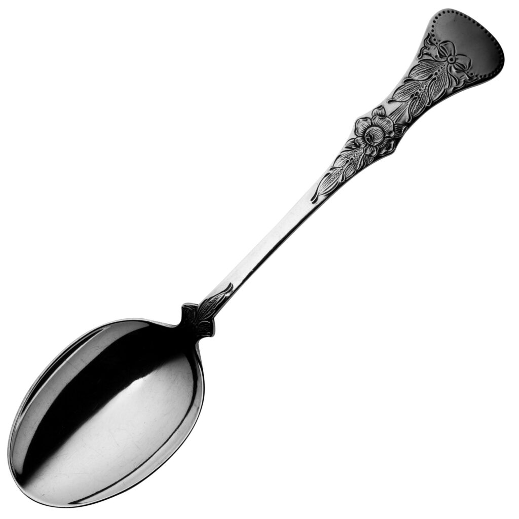 Gammel Flat Rose spiseskje 20,5 cm