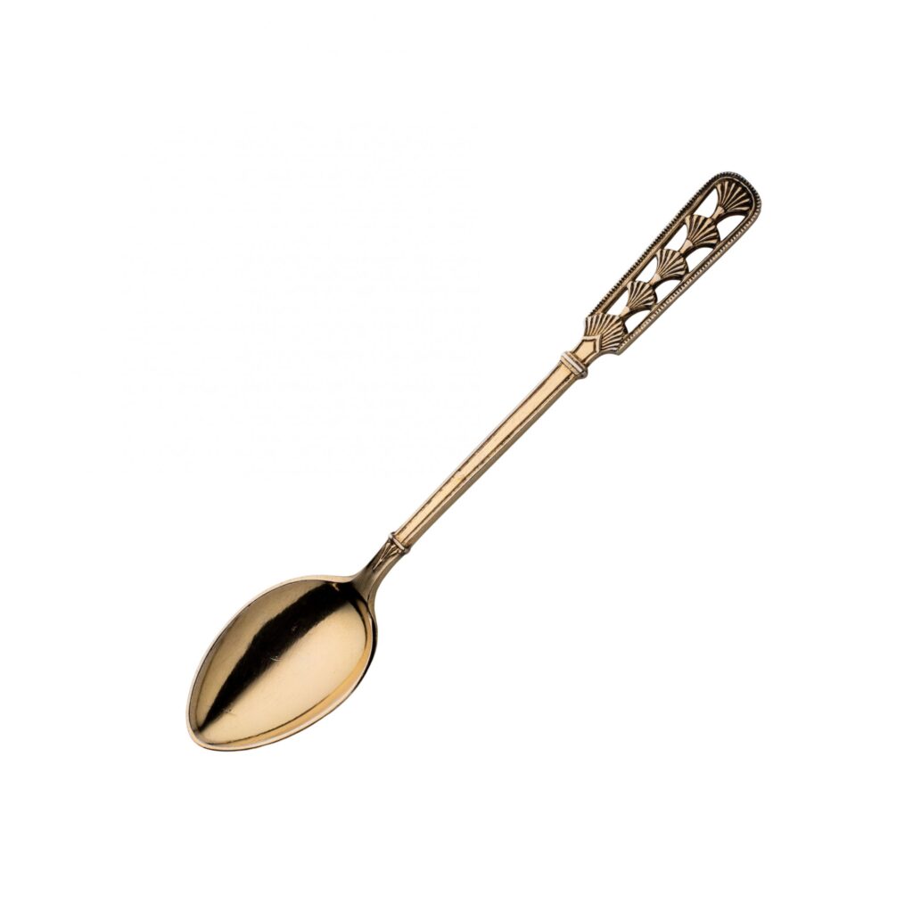 David Andersens Kornbånd forgylt mokkaskje 9,6 cm