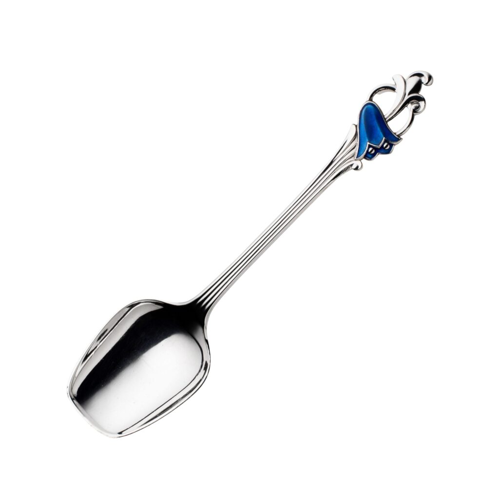Emaljert Blåklokke isskje 14 cm