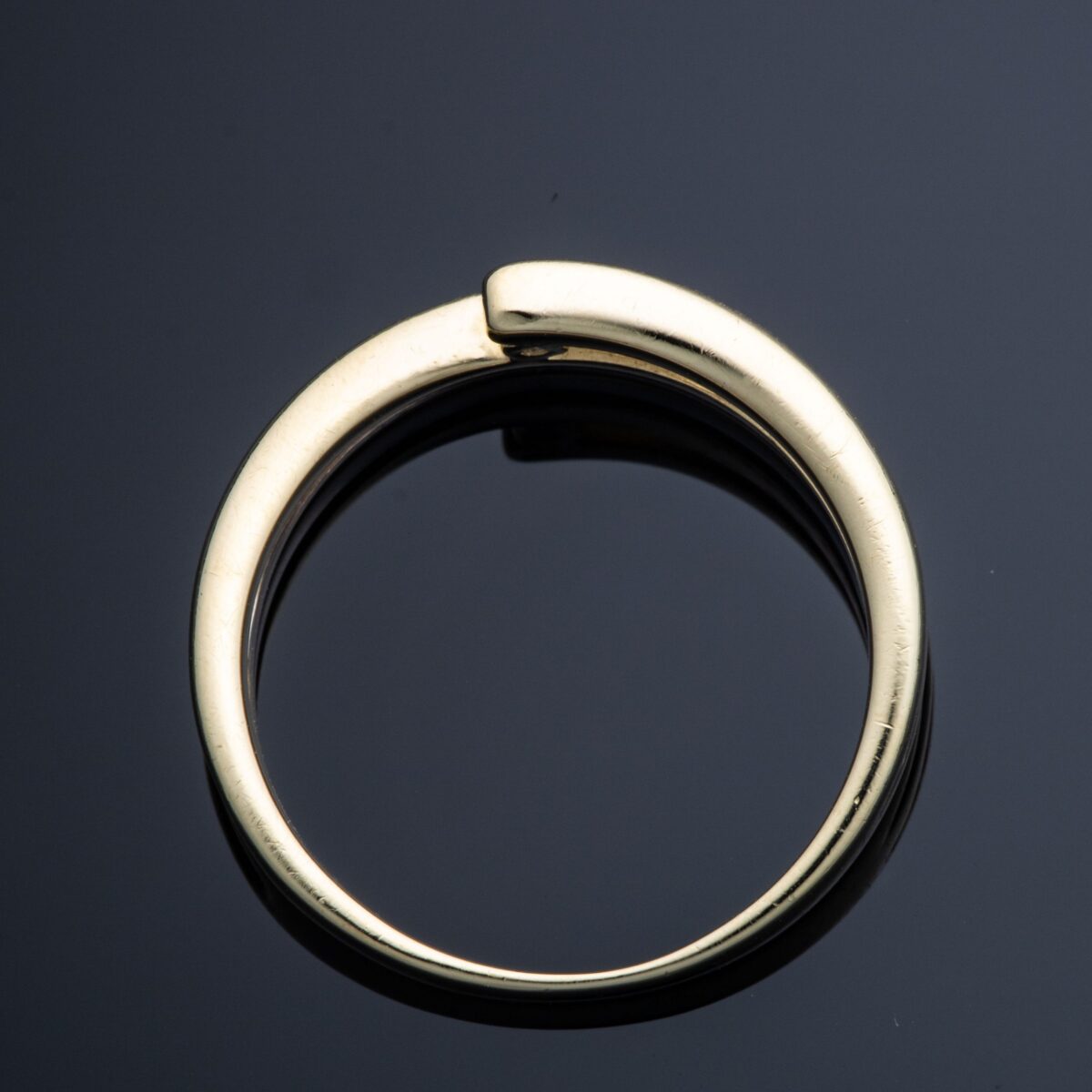 Ring, gult gull, diamant (0,05 ct.) - Bilde 2