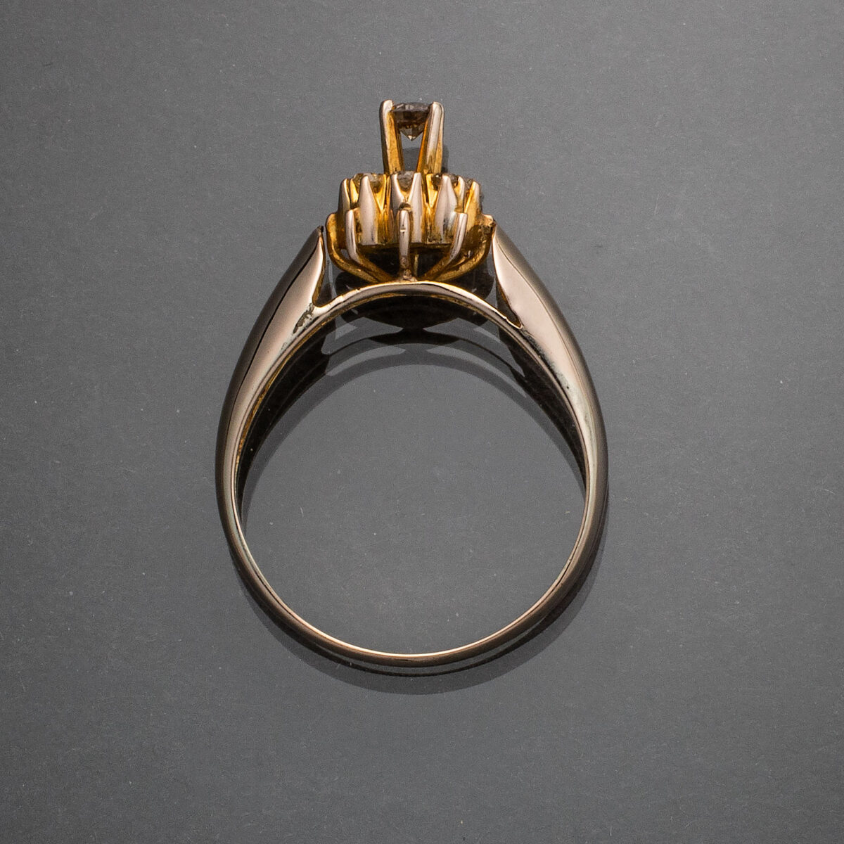 Ring, gull, diamanter (0,21 ct.) - Bilde 2