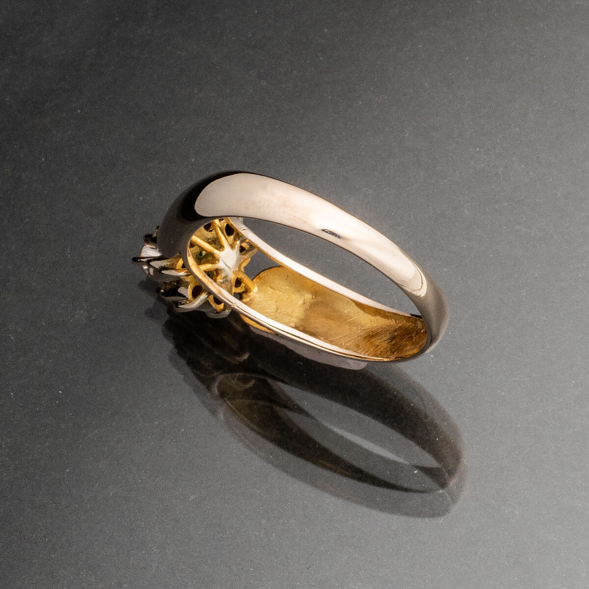 Ring, gull, diamanter (0,21 ct.) - Bilde 5