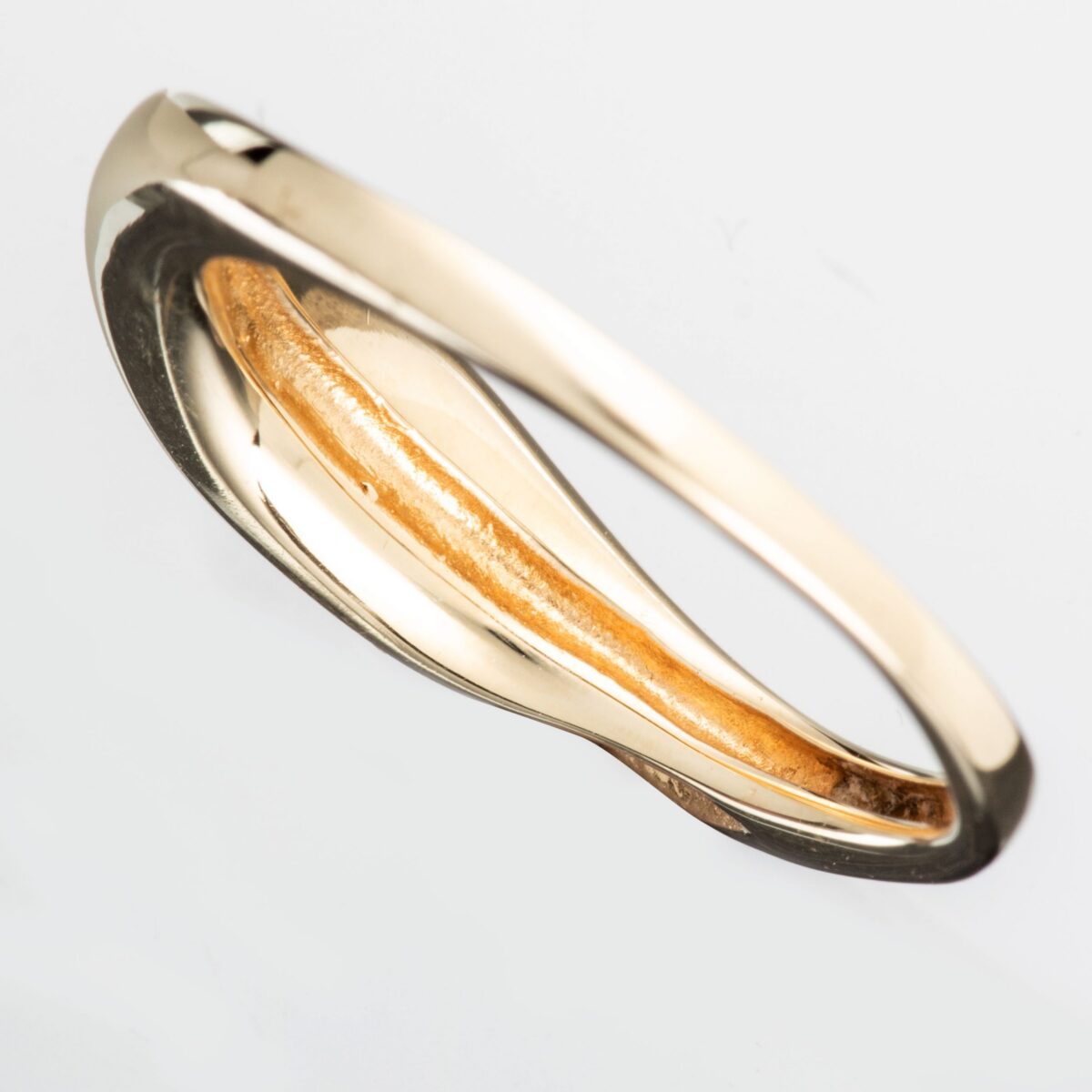 Ring, gult gull, kubisk zirkonia - Bilde 4