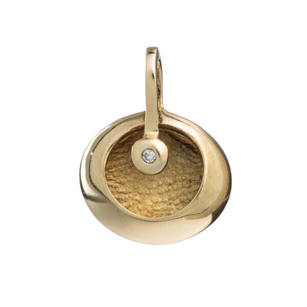 Anheng, gult gull, diamant (0,01 ct.)