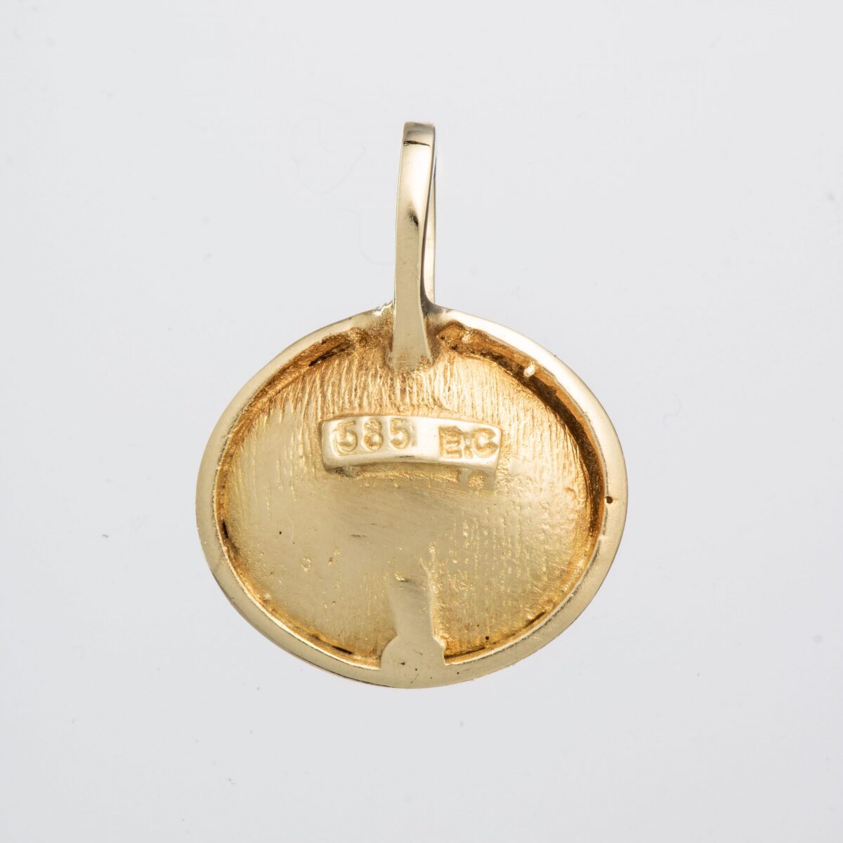 Anheng, gult gull, diamant (0,01 ct.) - Bilde 3