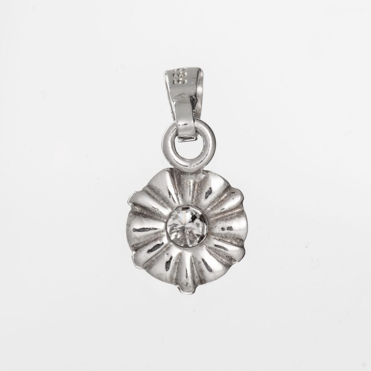 Anheng, hvitt gull, diamant (0,03 ct.) - Bilde 3