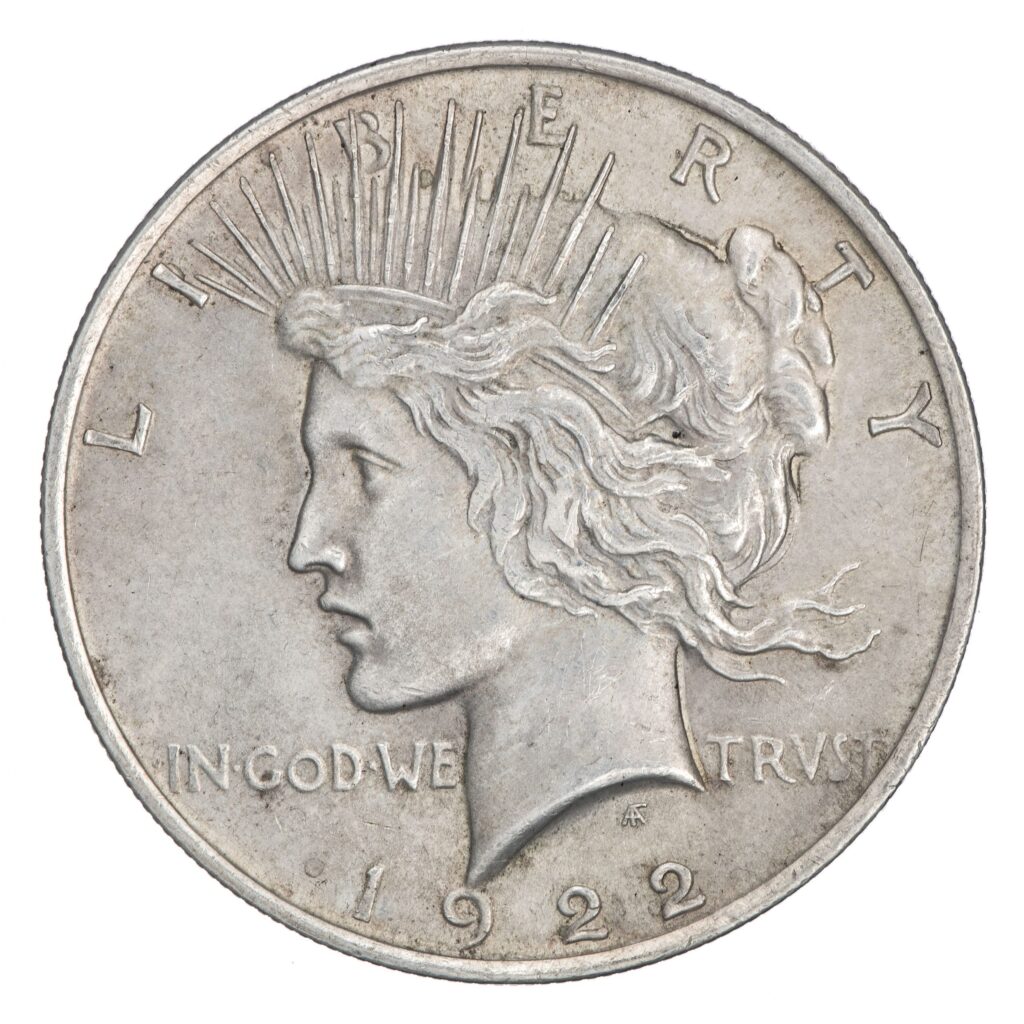 USA, Peace dollar, 1921-1935, tilfeldig årstall