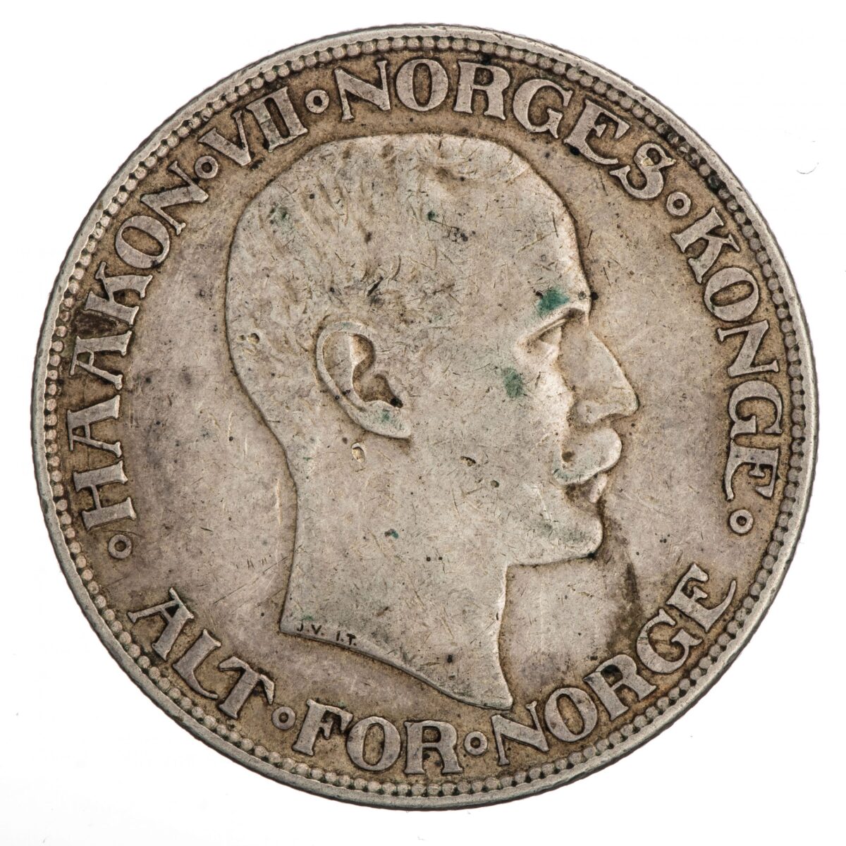 Haakon VII, 2 kroner, 1914, sølv - Bilde 2