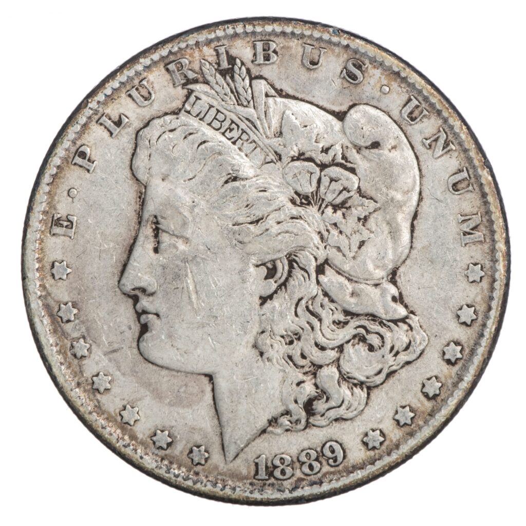 USA, Morgan dollar, 1878-1921, tilfeldig årstall