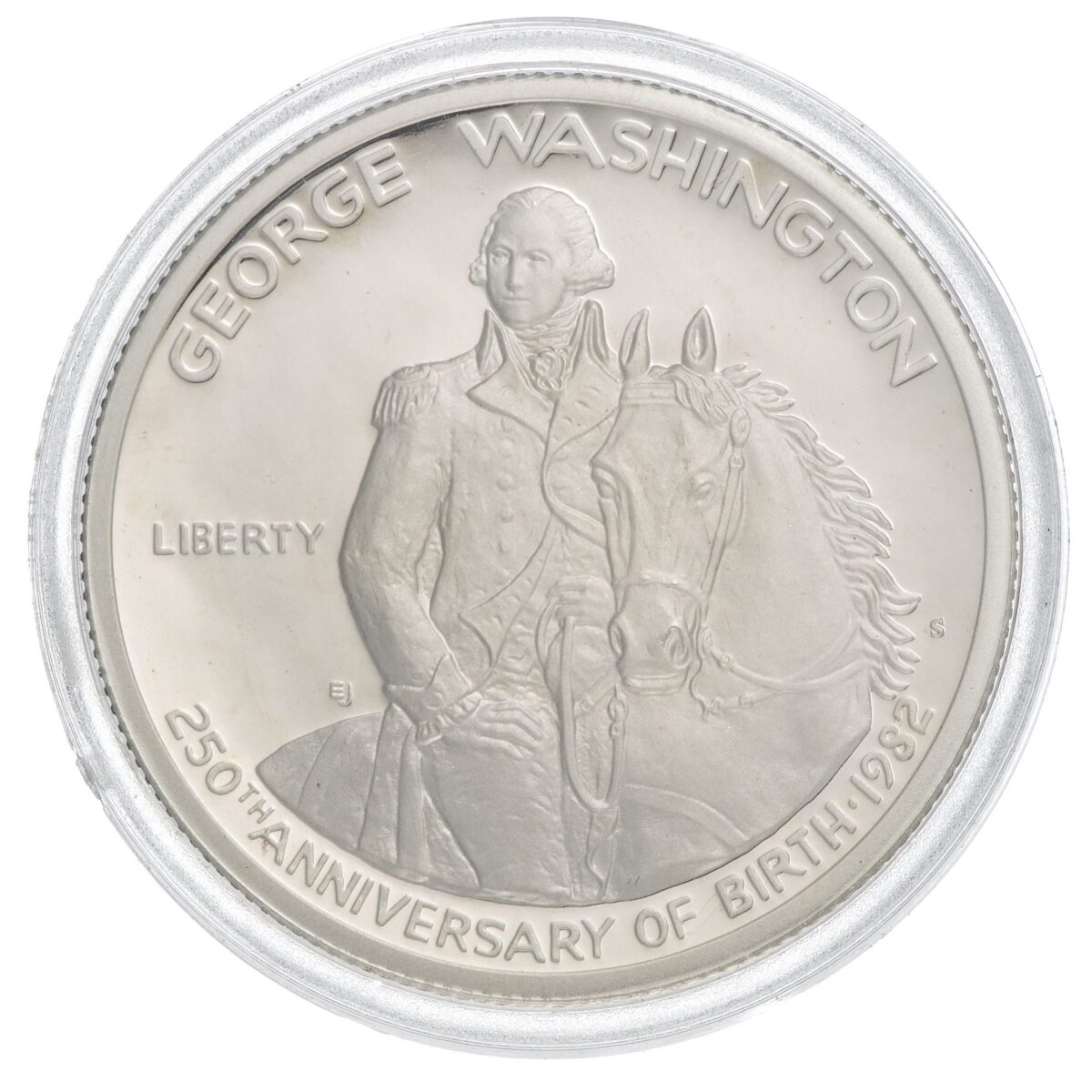 USA, 1/2 dollar, George Washington, 1982, sølv