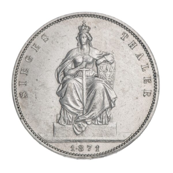 Preussen, 1 thaler, 1871, sølv