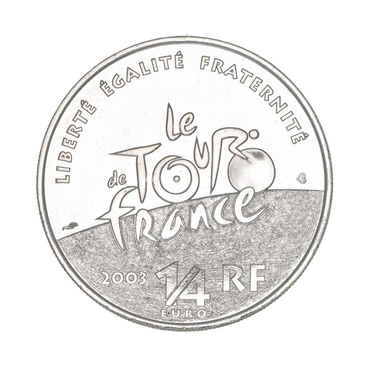 Frankrike, 1/4 euro, Tour de France, 2003, sølv