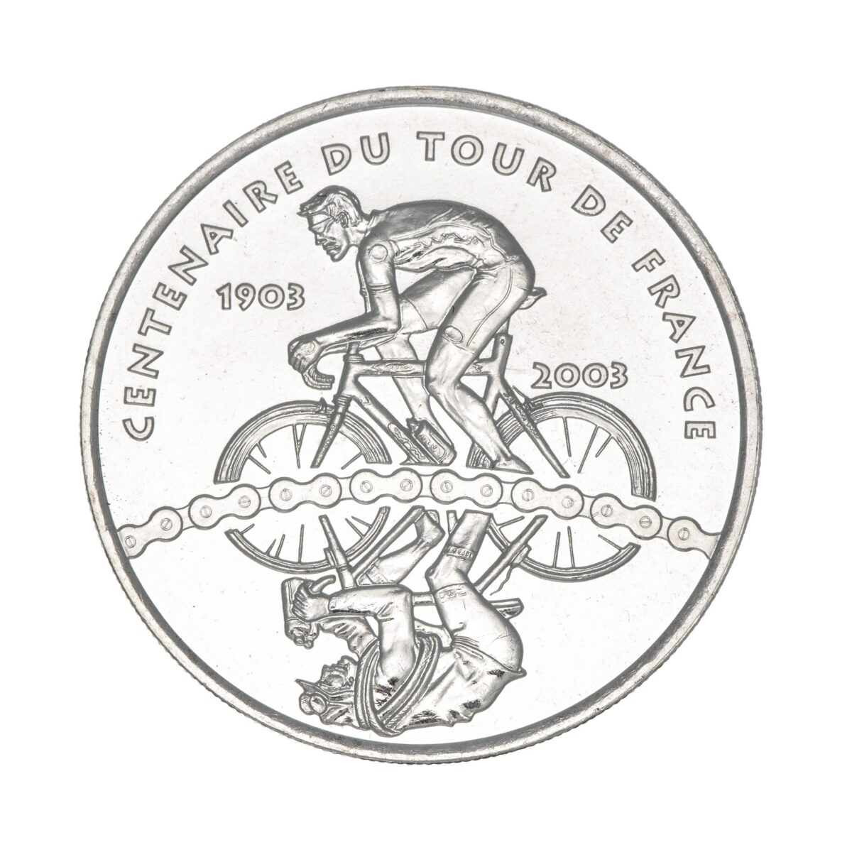 Frankrike, 1/4 euro, Tour de France, 2003, sølv - Bilde 2