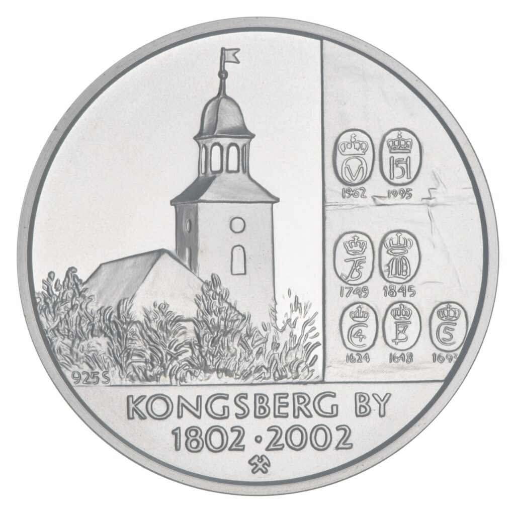 Kongsberg by, 2002, sølv