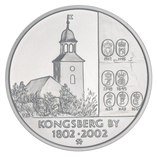 Kongsberg by, 2002, sølv