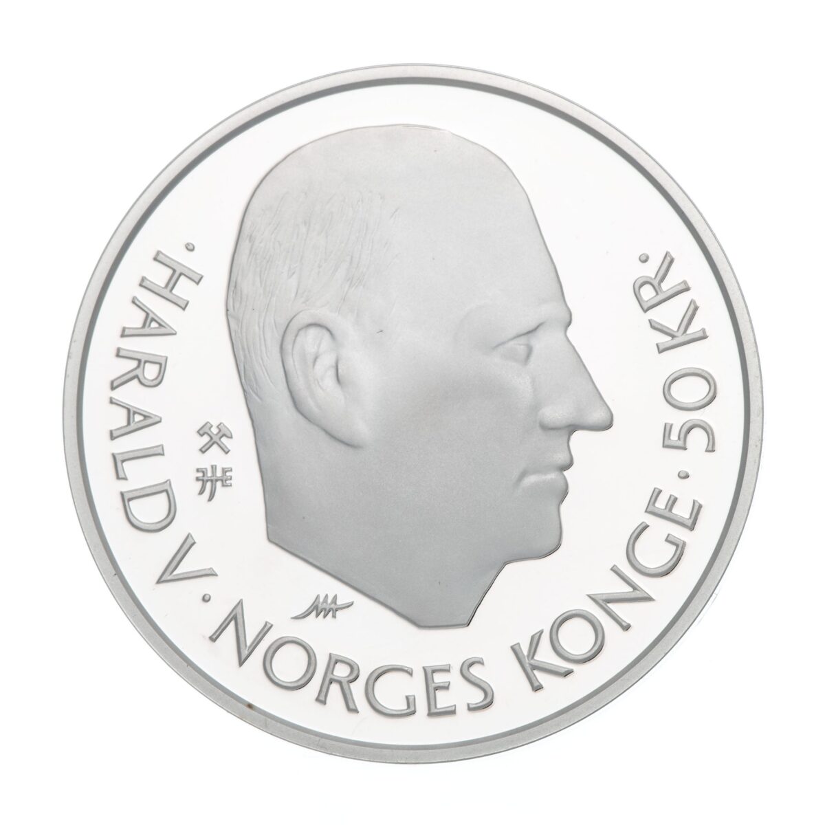 50 kroner, FN 50 år, 1995, sølv - Bilde 2