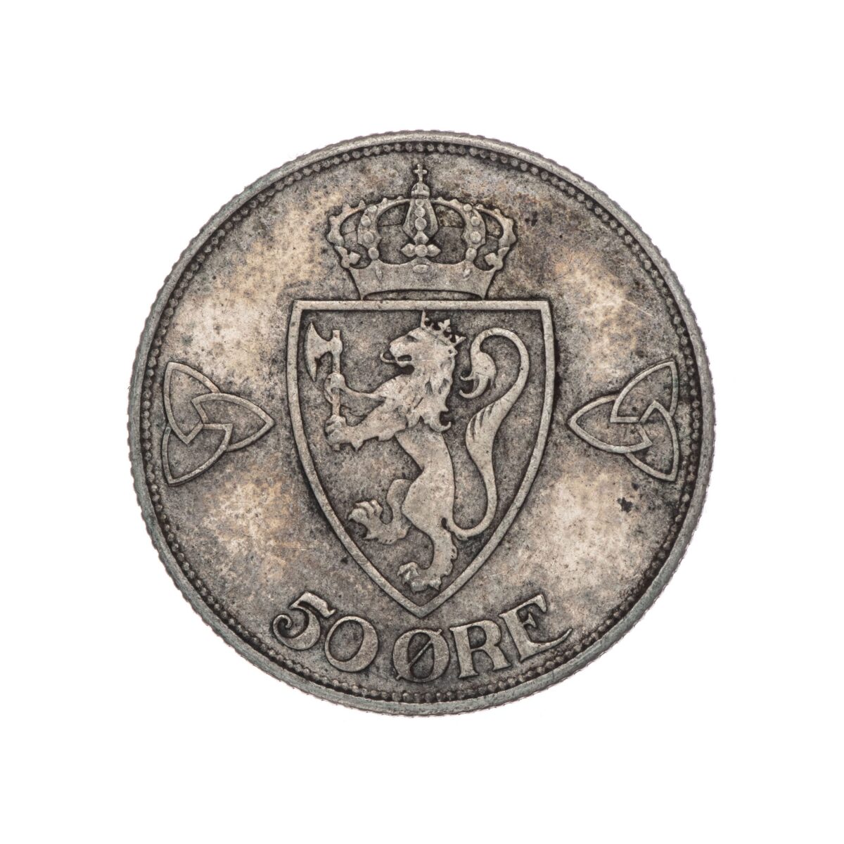 Haakon VII, 50 øre, 1914, sølv - Bilde 2