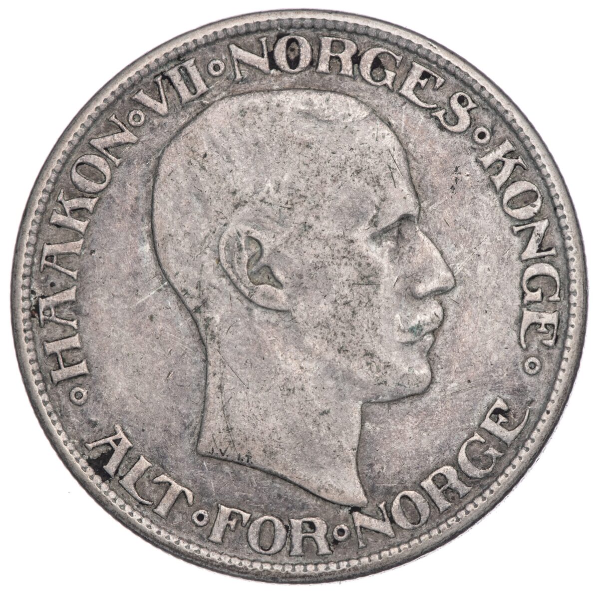 Haakon VII, 2 kroner, 1913, sølv - Bilde 2