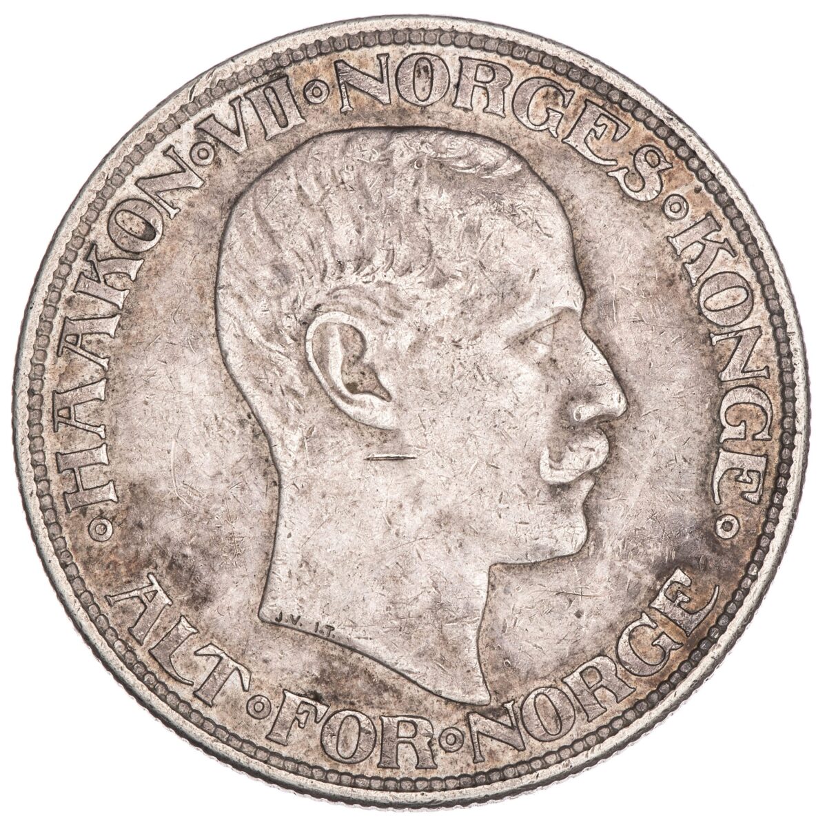 Haakon VII, 2 kroner, 1912, sølv - Bilde 2