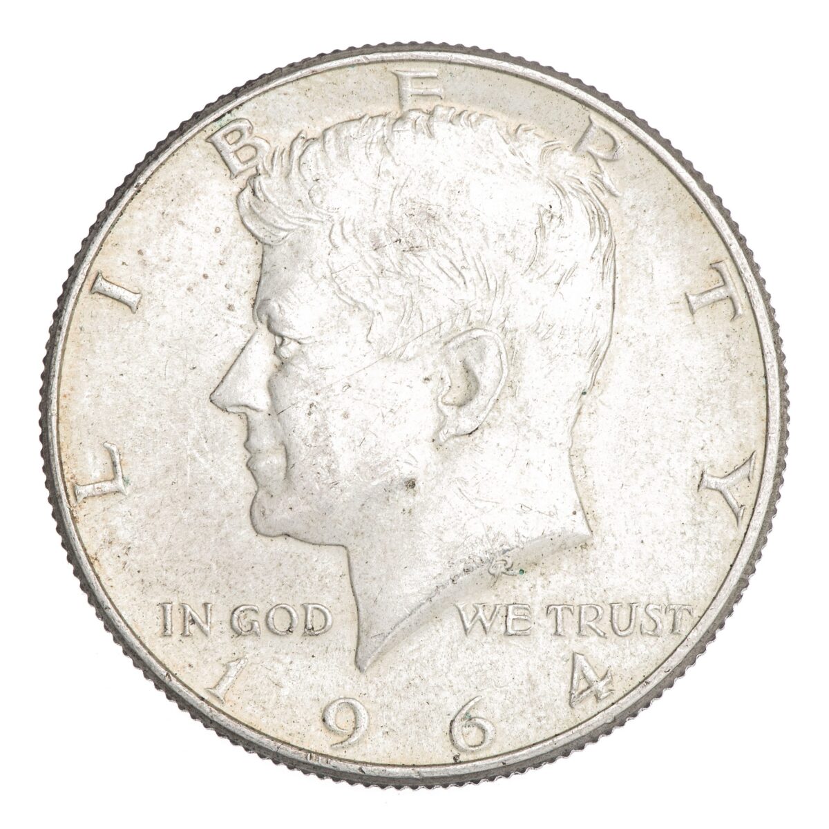 USA, 1/2 dollar. 1964, sølv