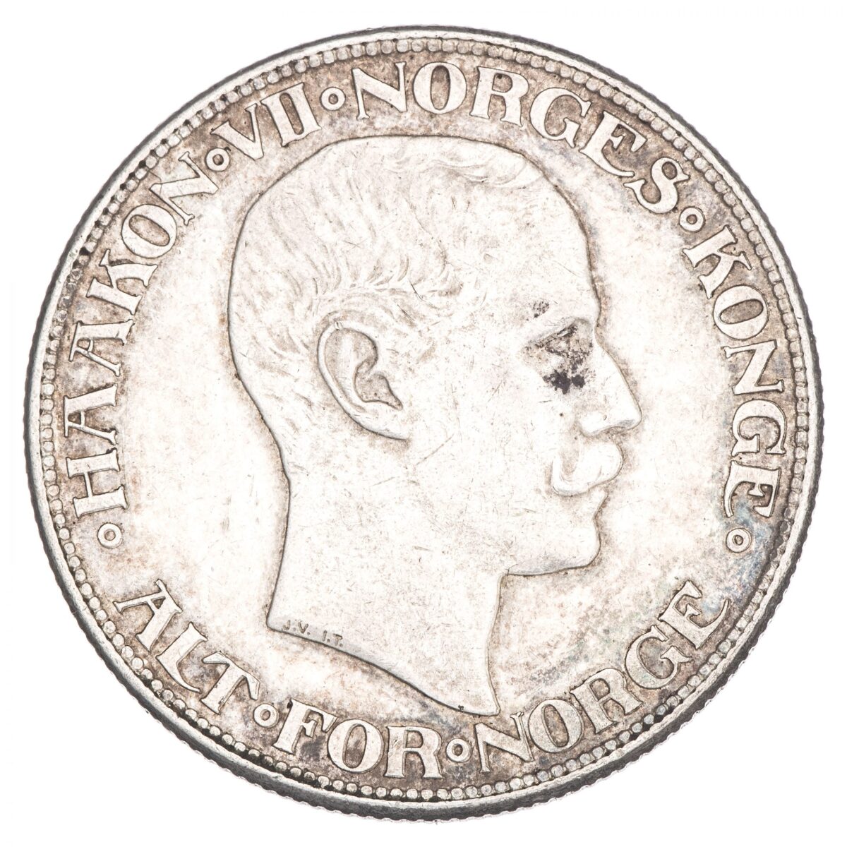 Haakon VII, 2 kroner, 1915, sølv - Bilde 2