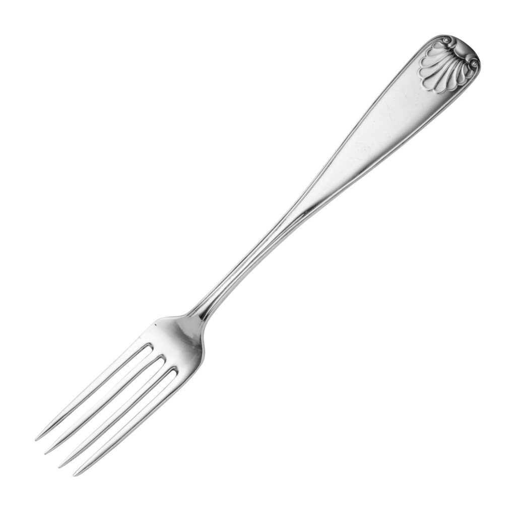 Arvesølv gammel fasong spisegaffel 18,1 cm