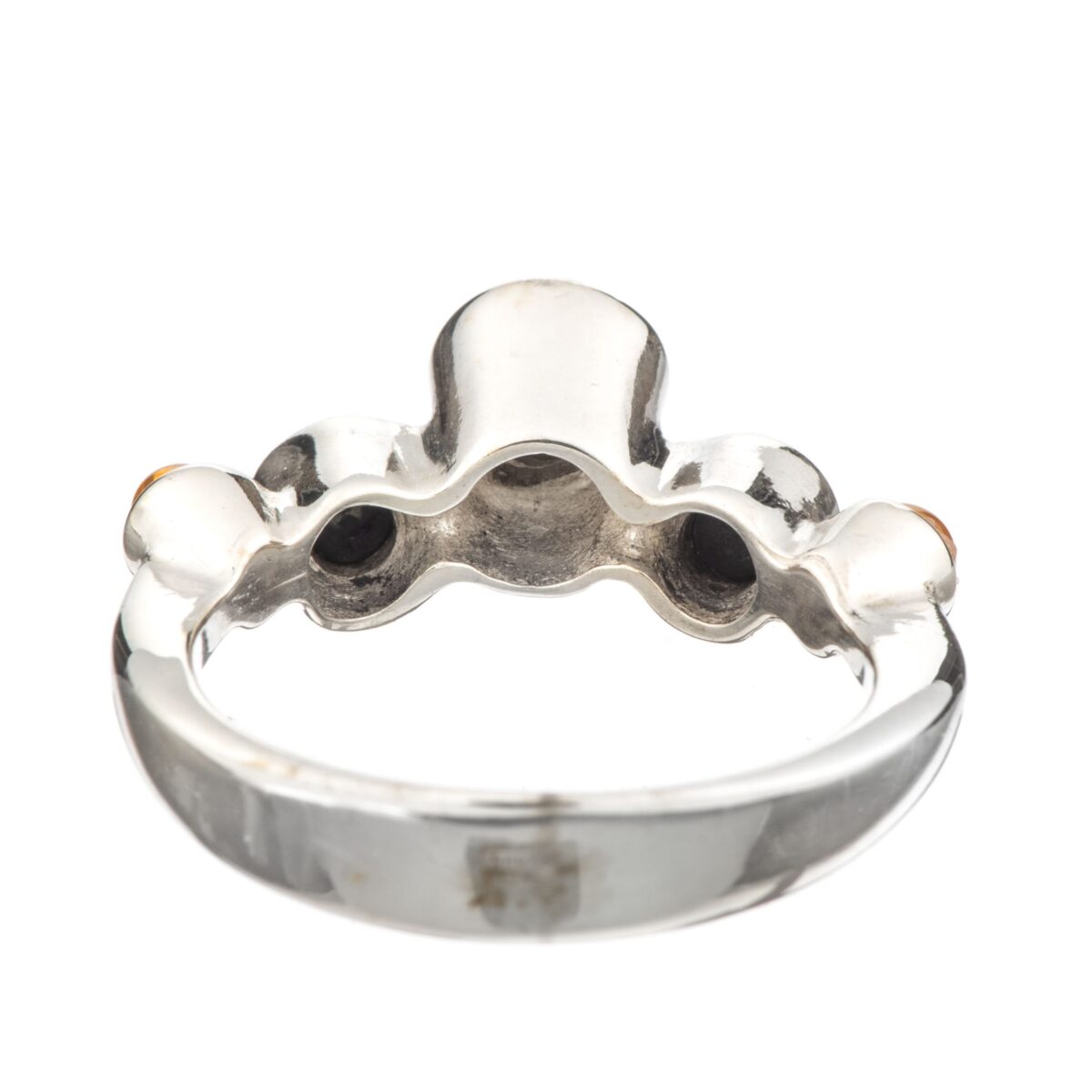 Ring, sterling sølv, rav - Bilde 3