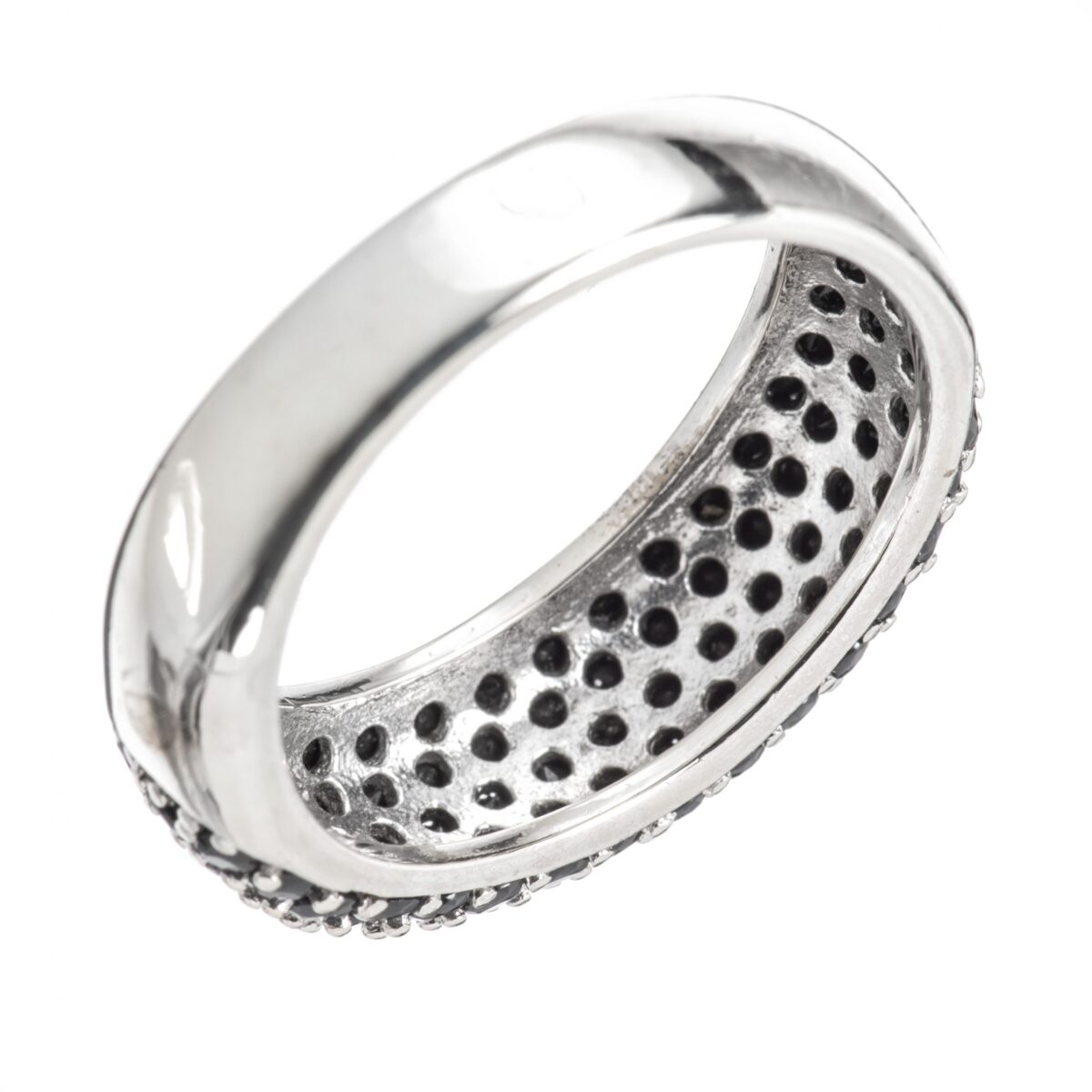 Ring, sterling sølv, svart zirkonia - Bilde 3