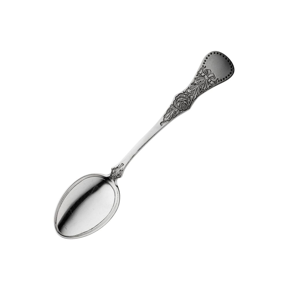 Gammel Flat Rose espressoskje 9,8 cm