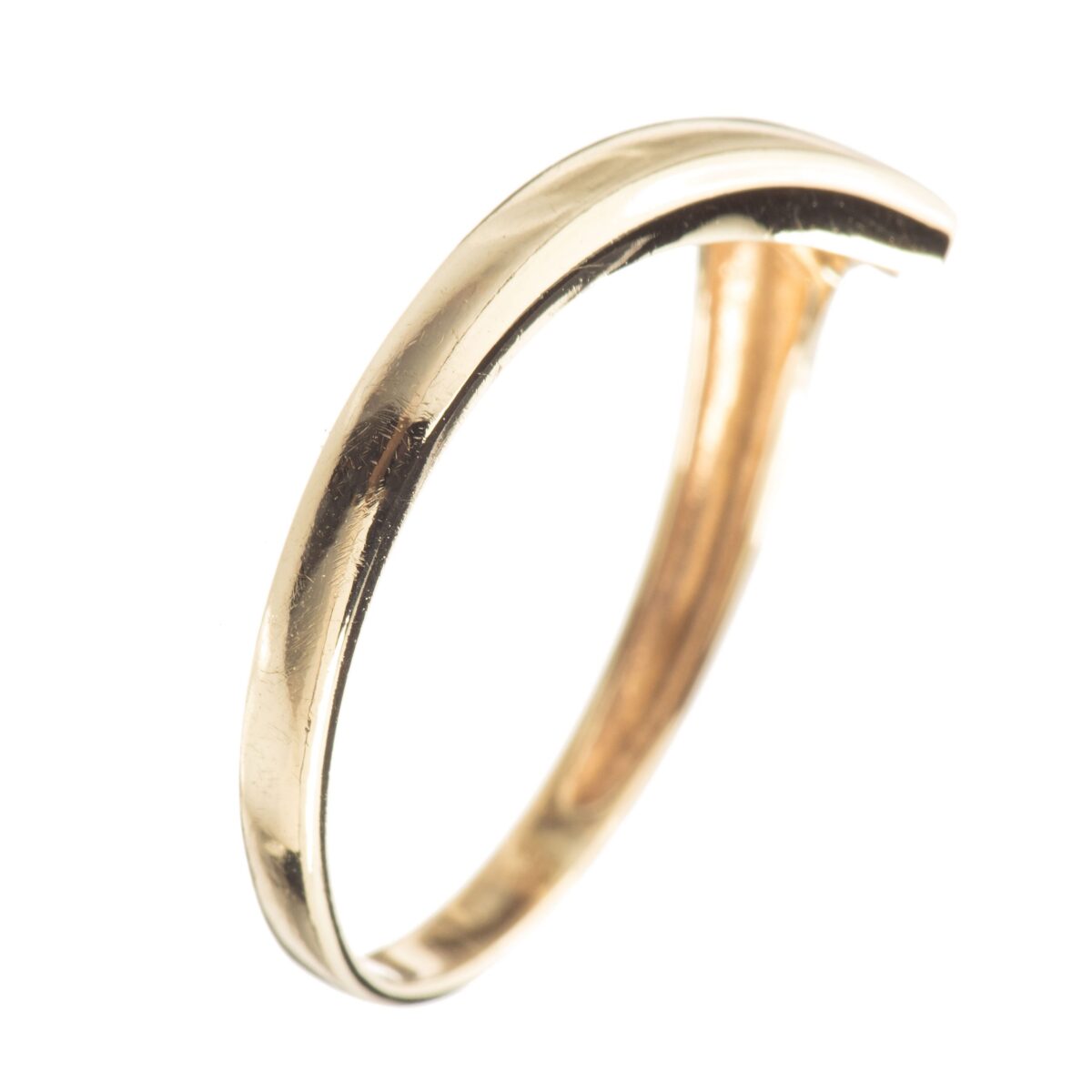 Ring, gult gull, zirkonia - Bilde 3