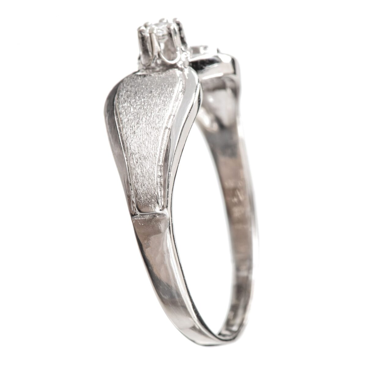 Ring, hvitt gull, diamant (0,05 ct.) - Bilde 3