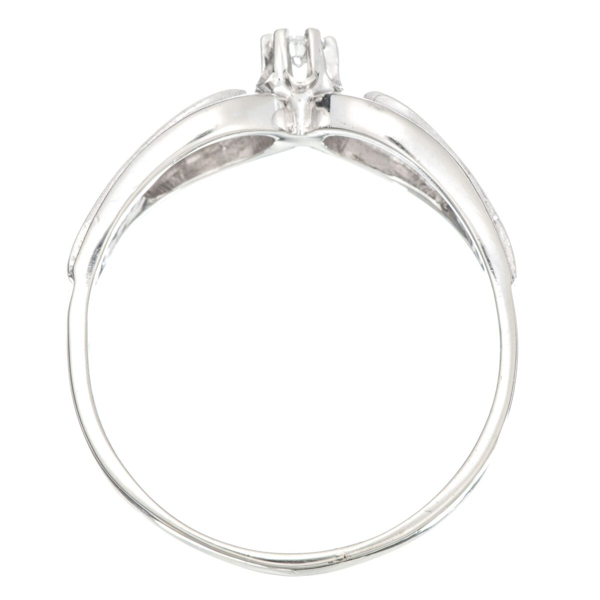 Ring, hvitt gull, diamant (0,05 ct.) - Bilde 2