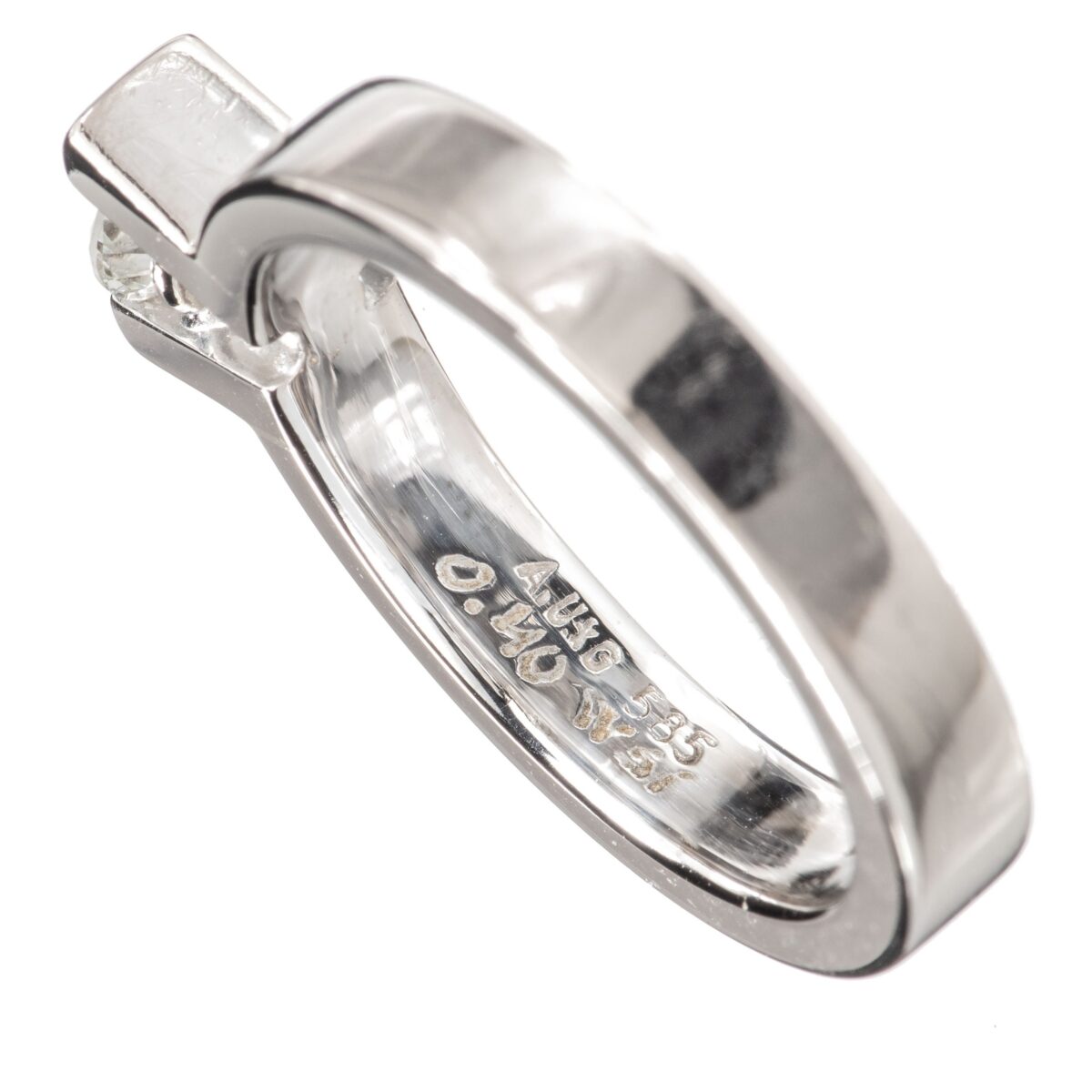 Ring, hvitt gull, diamant (0,40 ct.) - Bilde 4