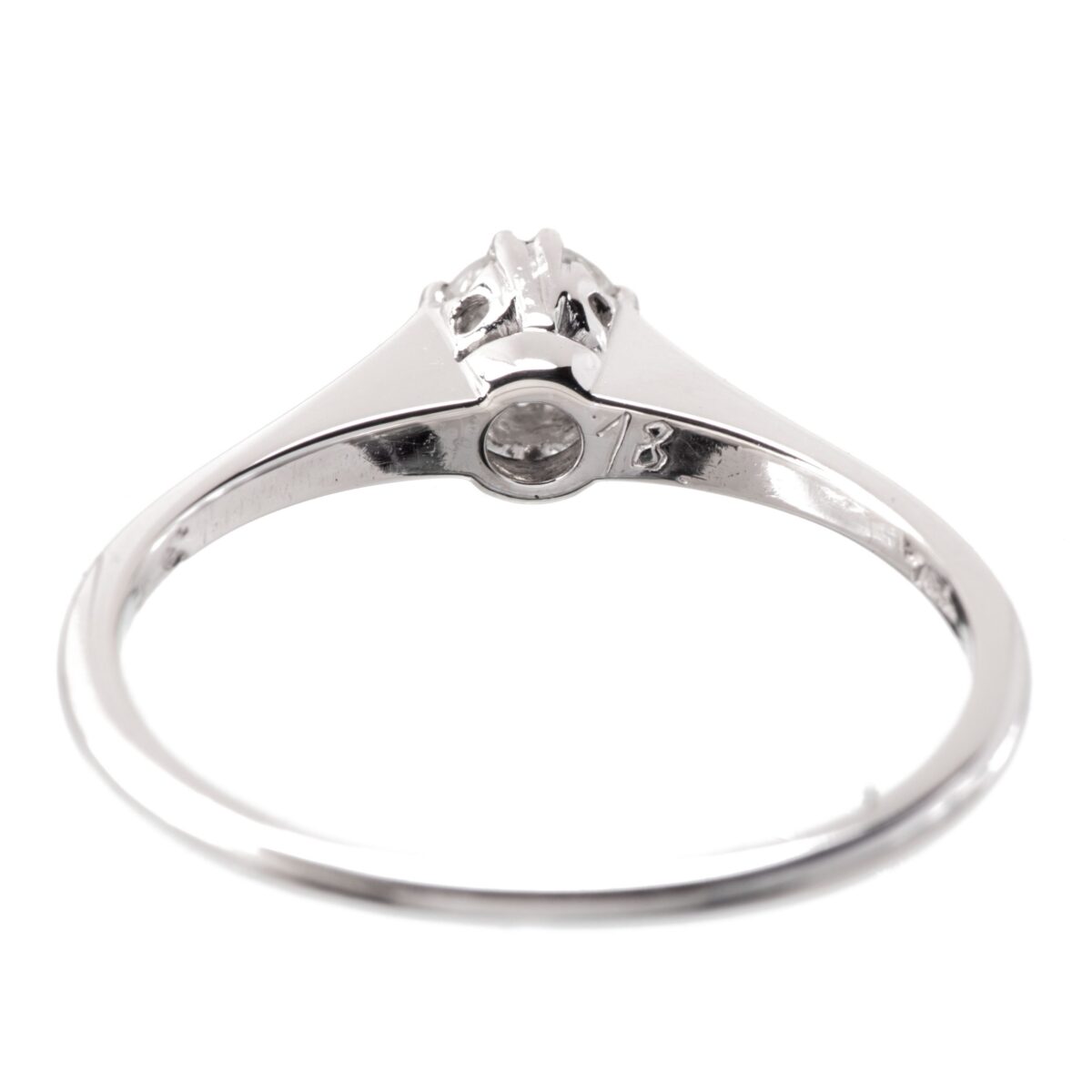 Ring, hvitt gull, diamant (0,18 ct.) - Bilde 3