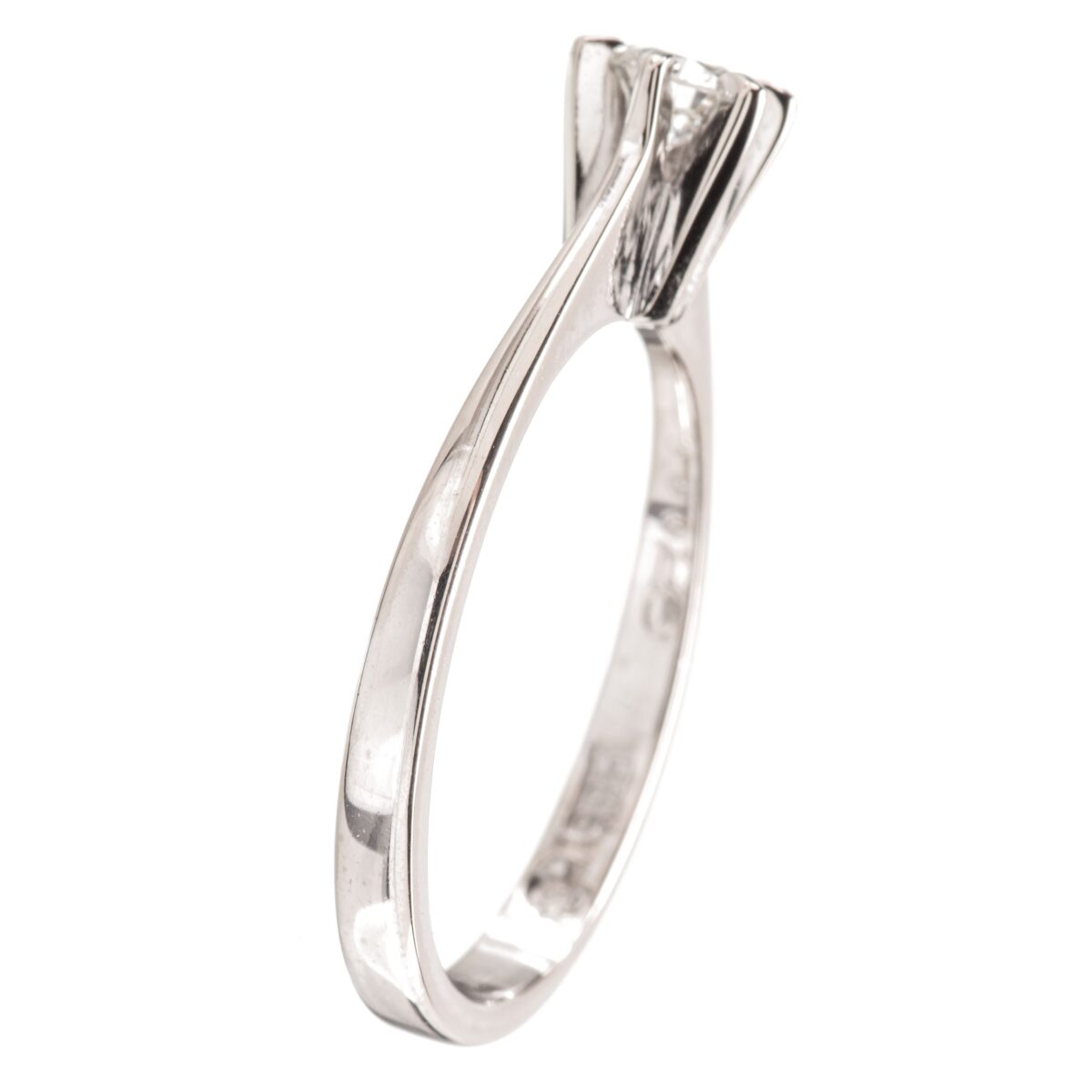 Ring, hvitt gull, diamant (0,25 ct.) - Bilde 3