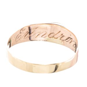 Antikk diamantring, gult gull - Bilde 4