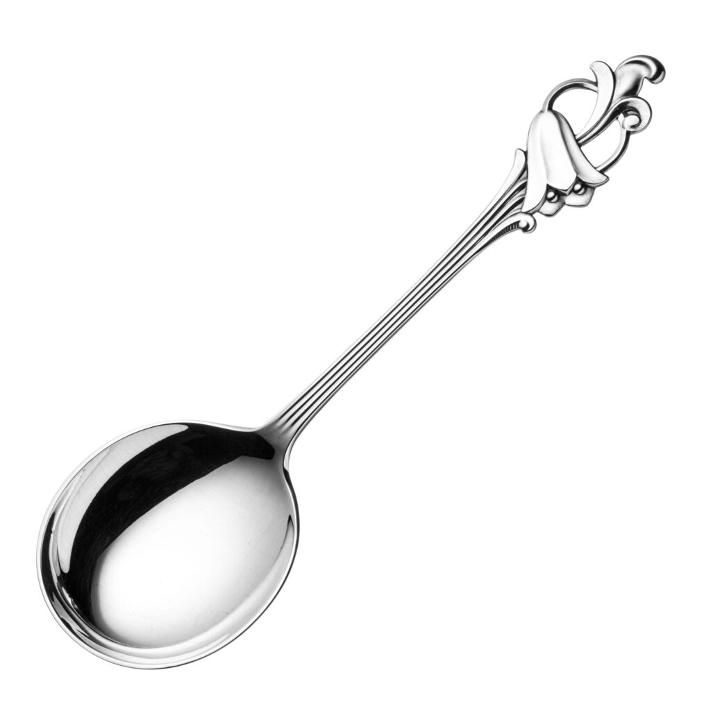 Blåklokke anretningsskje 17 cm