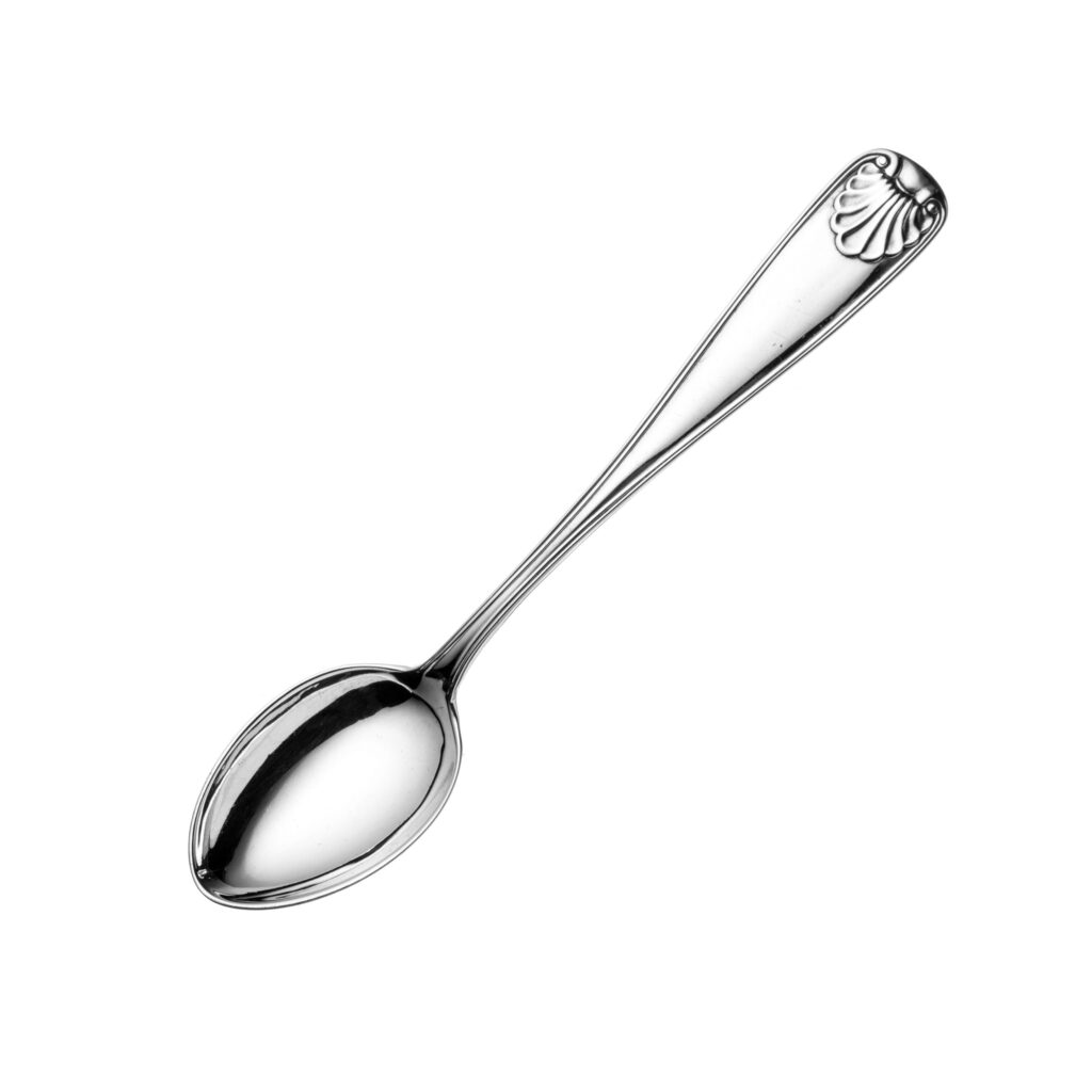 Arvesølv gammel fasong kaffeskje 11,5 cm