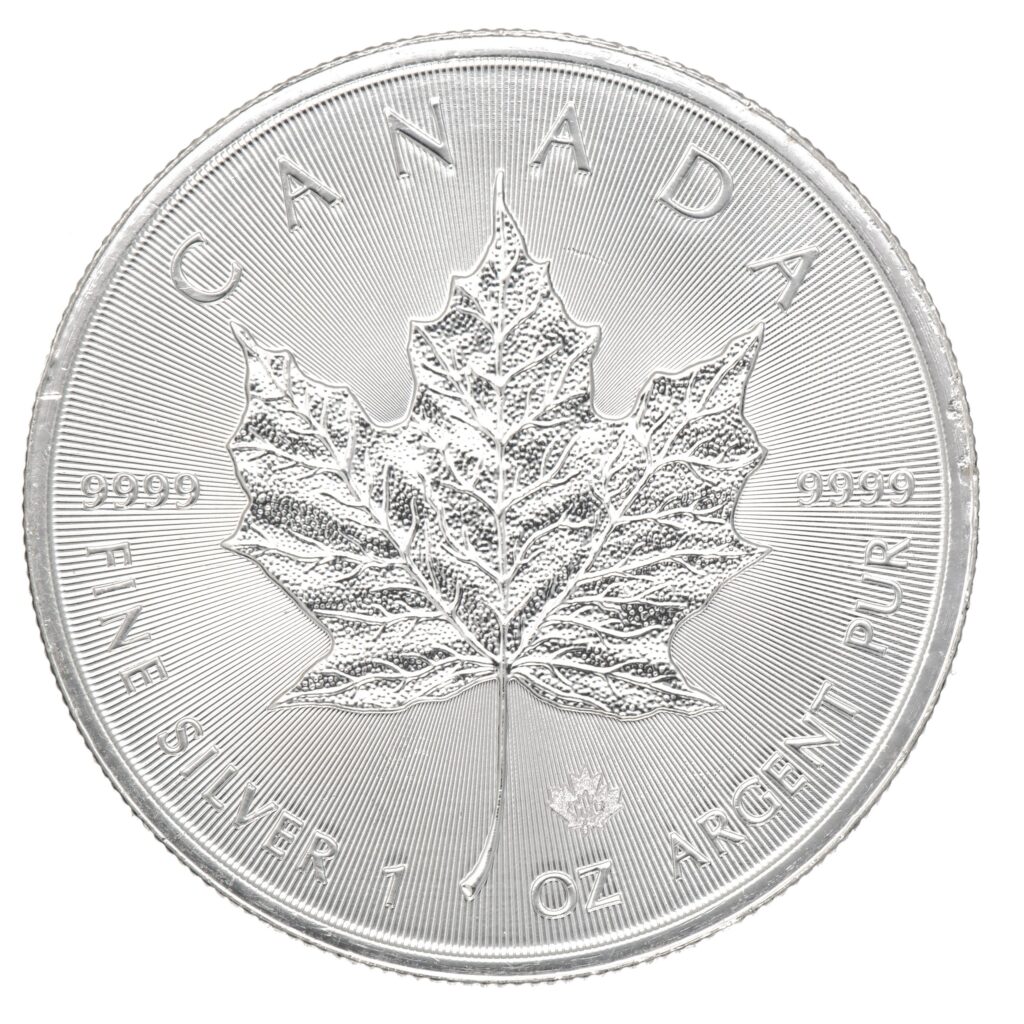 Canada, Maple Leaf, 5 dollar, tilfeldig årstall, sølv
