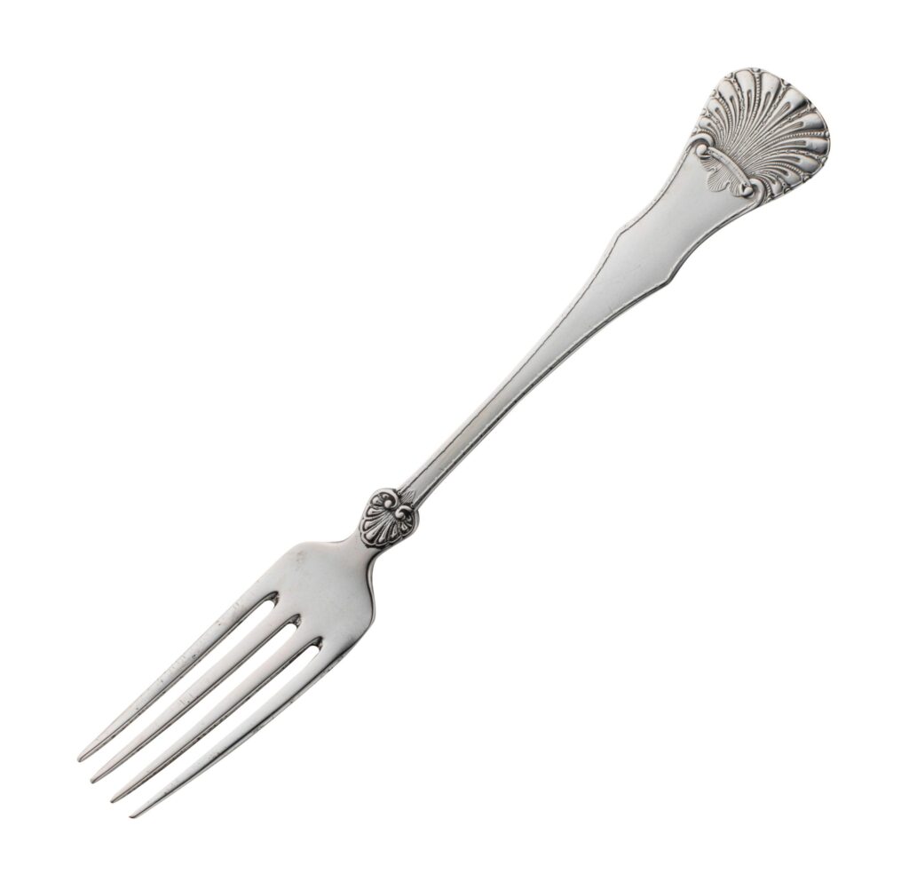 Dronningmønster spisegaffel 17 cm