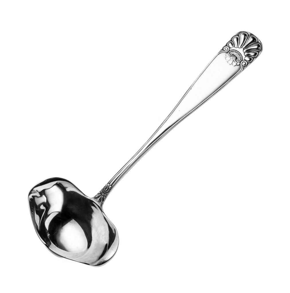 Slottssølv sausøse u. krok 14 cm