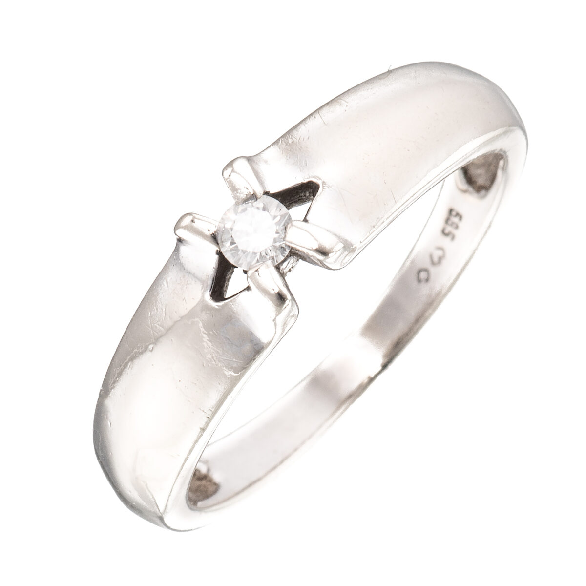 Ring, hvitt gull, diamant (0,09 ct.) - Bilde 2