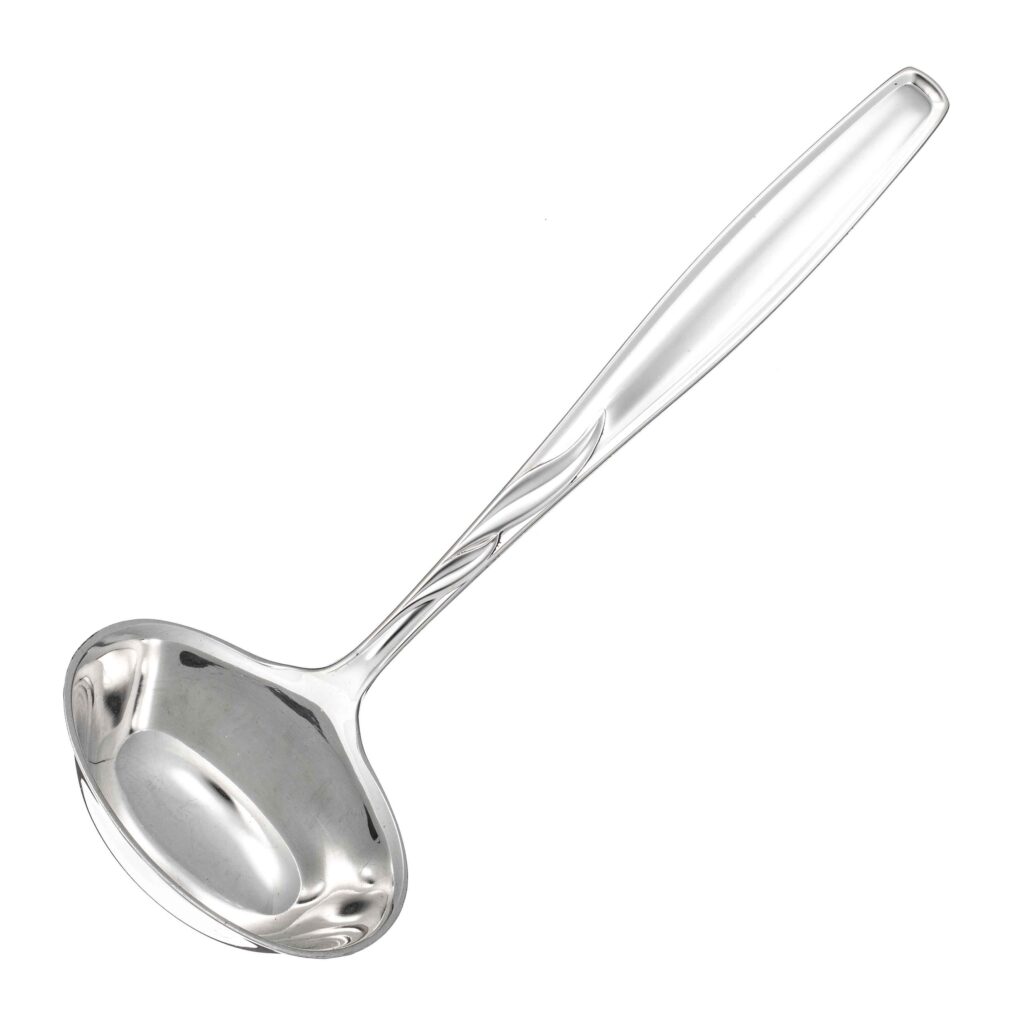 Minnesølv sausøse m. krok 16 cm