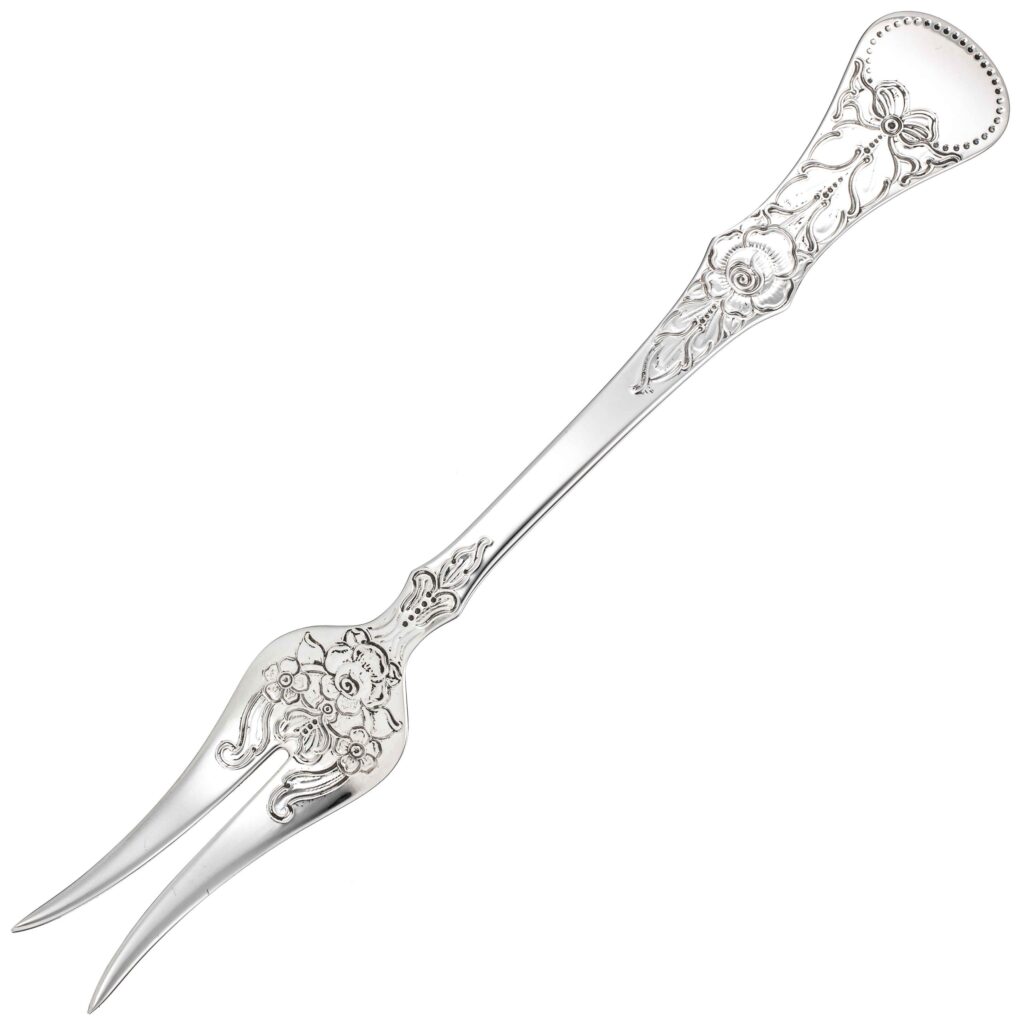 Moderne Flat Rose anretningsgaffel 25,3 cm