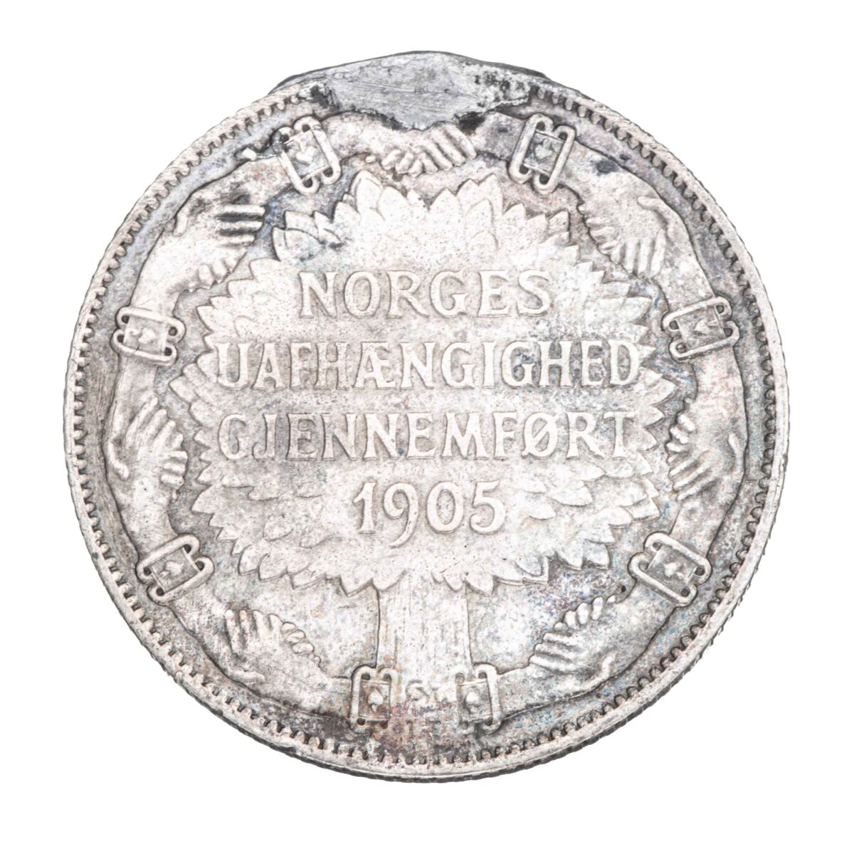 Norge, unionsoppløsningen, 2 kroner, 1907 - Bilde 2