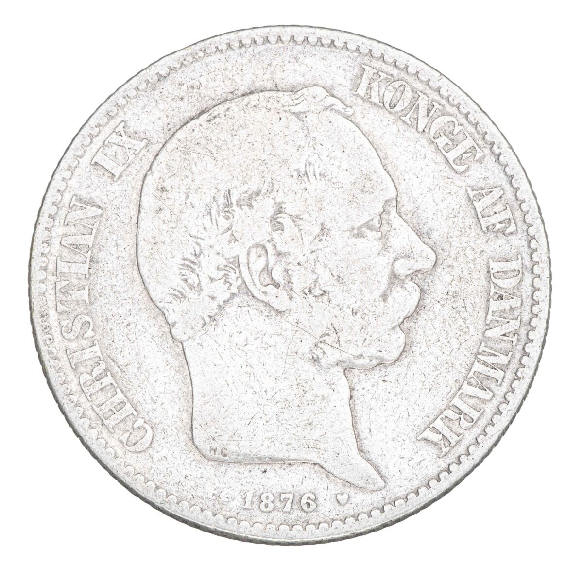 Danmark, 2 kroner 1876