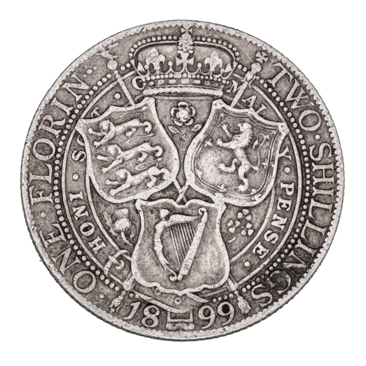 Storbritannia, 1 florin / 2 shillings, 1899