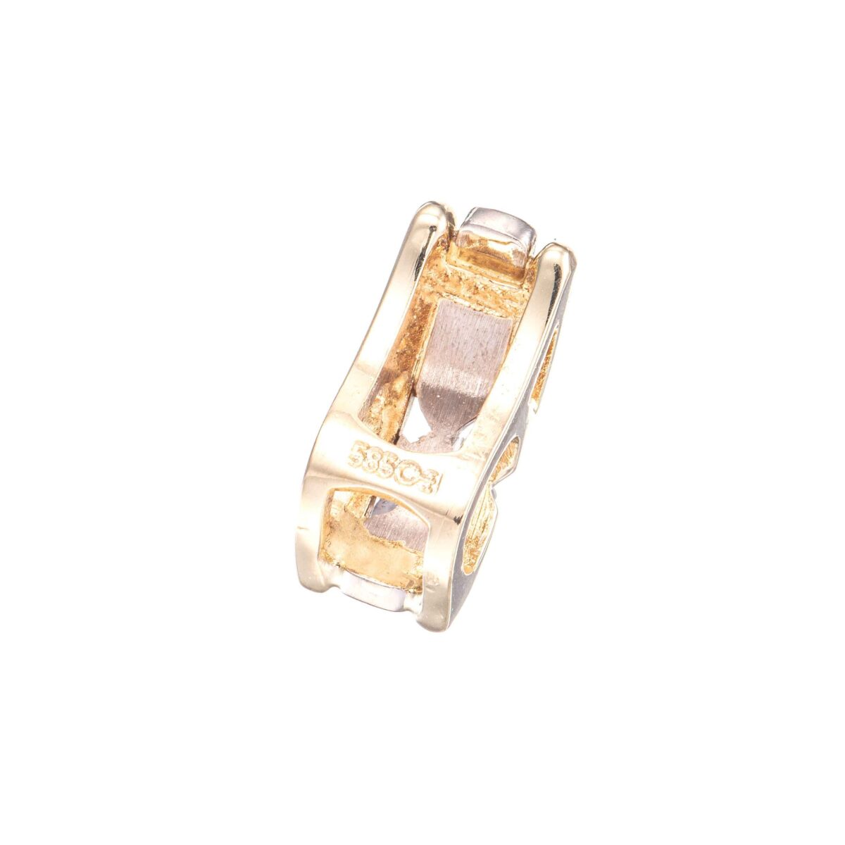 Anheng, gull, diamant (0,09 ct.) - Bilde 3